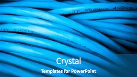  Presentation with data structure - Theme featuring data structure - close up of network cables background and a teal colored foreground