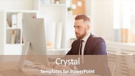  Presentation with data analysis - Cool new slide set with concentrating on analysis of online backdrop and a coral colored foreground