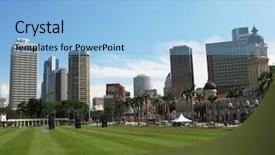  Presentation with kuala lumpur - PPT layouts enhanced with dataran merdeka independence square background and a light blue colored foreground