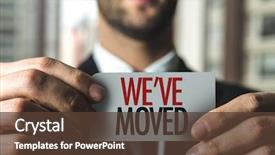  Presentation with change - Cool new presentation design with change date - we've moved backdrop and a tawny brown colored foreground