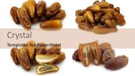  Presentation with date fruit - Slide deck with date-fruit-and-some-opened background and a gold colored foreground