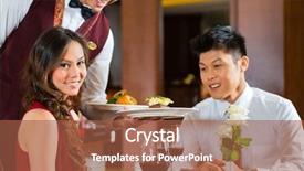 Presentation with chinese restaurant - Presentation theme having date or romantic dinner background and a  colored foreground