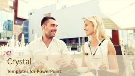  Presentation with restaurant menu bistro cafe - PPT layouts consisting of date people holidays and relations background and a lemonade colored foreground