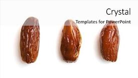 Presentation with date palm - Audience pleasing slides consisting of dates isolated on white dried backdrop and a white colored foreground