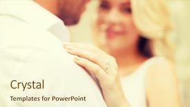  Presentation with romantic love - Presentation consisting of dating concept - romantic man background and a cream colored foreground