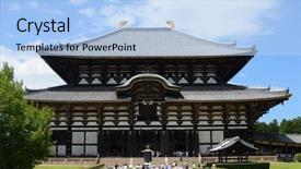  Presentation with dating - Amazing PPT theme having todaiji - nara japan - july 17 backdrop and a light blue colored foreground