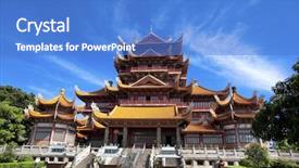  Presentation with china - Cool new presentation theme with dating from thousand years ago backdrop and a teal colored foreground