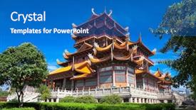  Presentation with buddhism - Presentation enhanced with dating from thousand years ago background and a teal colored foreground