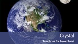  Presentation with outer space - Slide deck with daughter in outer space background and a ocean colored foreground