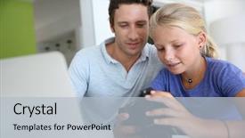  Presentation with daughter - Slide deck with national park madhya pradesh india background and a gray colored foreground.