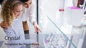  Presentation with wrist injuries - Presentation design featuring daughter selecting a wrist watch background and a light blue colored foreground