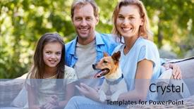  Presentation with daughter - Amazing slide set having daughter sitting with their dog backdrop and a  colored foreground