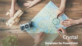  Presentation with mom daughter - Amazing theme having daughter study the map backdrop and a violet colored foreground