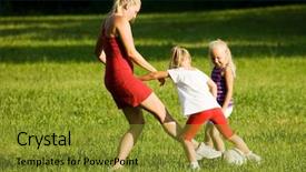  Presentation with north america - Amazing PPT theme having daughters playing football well soccer backdrop and a gold colored foreground