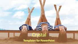  Presentation with summer at the beach - Presentation theme consisting of chemistry - young crazy chemist working background and a gray colored foreground