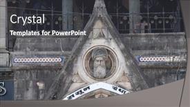  Presentation with library - Cool new slides with david-sassoon-library-in-kala backdrop and a dark gray colored foreground