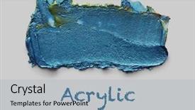  Presentation with abstract watercolor - Audience pleasing PPT theme consisting of daw - abstract acrylic and watercolor brush backdrop and a light blue colored foreground
