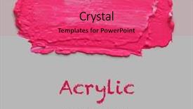  Presentation with abstract watercolor - Slide set featuring daw - abstract acrylic and watercolor brush background and a red colored foreground