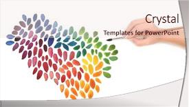  Presentation with paint brush - Slide deck featuring daw - hand with paint brush background and a lemonade colored foreground