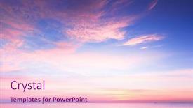  Presentation with sunrise - Amazing PPT theme having dawn - vibrant cloudscape at sunrise backdrop and a lemonade colored foreground