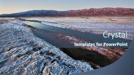  Presentation with death - Audience pleasing slides consisting of dawn-at-cow-creek backdrop and a ocean colored foreground