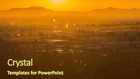  Presentation with north gate shenandoah park - Presentation theme having dawn sunburst view towards griffith background and a tawny brown colored foreground