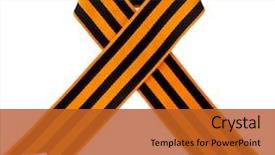  Presentation with tape - Theme featuring prize day - st george ribbon tape background and a red colored foreground