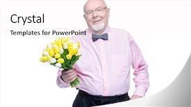  Presentation with happy retirement - Presentation theme with day 8 of march birthday background and a white colored foreground