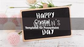  Presentation with pink roses - Theme consisting of day background with pink rose background and a dark gray colored foreground