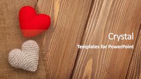  Presentation with valentines day - Cool new presentation theme with day background with toy heart backdrop and a  colored foreground