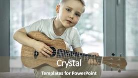  Presentation with hawaiian - Beautiful presentation featuring day boy play on ukulele backdrop and a violet colored foreground