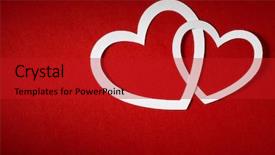  Presentation with paper cutting - Audience pleasing presentation theme consisting of day card paper cutting design backdrop and a crimson colored foreground