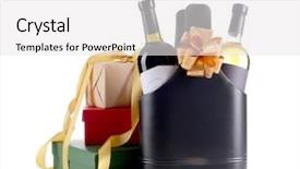  Presentation with leather bag - Theme having day concept luxury leather bag background and a  colored foreground