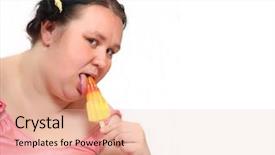  Presentation with ice - PPT layouts enhanced with day dieting and slimming theme background and a lemonade colored foreground