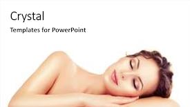  Presentation with sleeping beauty - Theme enhanced with day dreaming - beauty woman relaxing and lying background and a white colored foreground