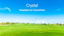  Presentation with green - Presentation design enhanced with day dreaming - heavenly green fields background and a  colored foreground