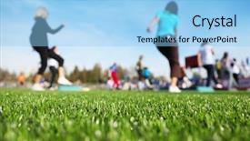  Presentation with mass - Cool new theme with day focus on green grass backdrop and a light blue colored foreground