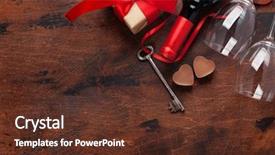  Presentation with chocolate wine - Beautiful presentation theme featuring day greeting card with wine backdrop and a tawny brown colored foreground