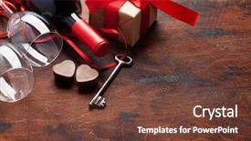  Presentation with chocolate wine - Theme with day greeting card with wine background and a tawny brown colored foreground