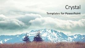  Presentation with clear sunny day rural landscape - PPT theme enhanced with day in summer time good background and a  colored foreground