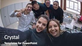  Presentation with electronics - PPT theme with day in the electronics classroom background and a tawny brown colored foreground