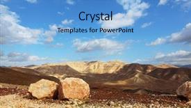  Presentation with clear - Presentation theme enhanced with day in the judean desert background and a  colored foreground