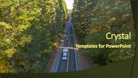  Presentation with pacific northwest - Slide set featuring day in the pacific northwest background and a tawny brown colored foreground