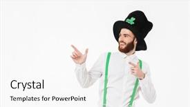  Presentation with cheerful - Slide set featuring day isolated over white background background and a white colored foreground