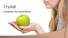  Presentation with free veterans day - PPT theme featuring day keeps a doctor away background and a  colored foreground