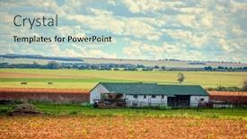  Presentation with south africa - Presentation theme with day-landscape-of-a-dilapidated background and a soft green colored foreground