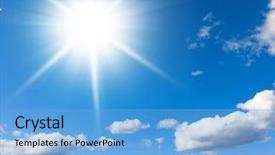  Presentation with broad - Slide set with day light - broad daylight peaceful heaven background and a light blue colored foreground