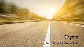  Presentation with road light - Cool new presentation with day light - motion blur of the road backdrop and a coral colored foreground