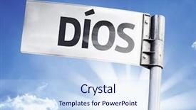  Presentation with god - Slide deck with modern living room interior with stylish armchair and carpet background and a light gray colored foreground