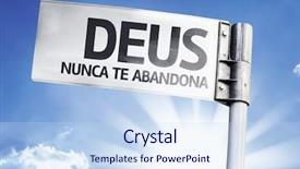  Presentation with god - Beautiful PPT layouts featuring day lord - god never deserted you backdrop and a sky blue colored foreground